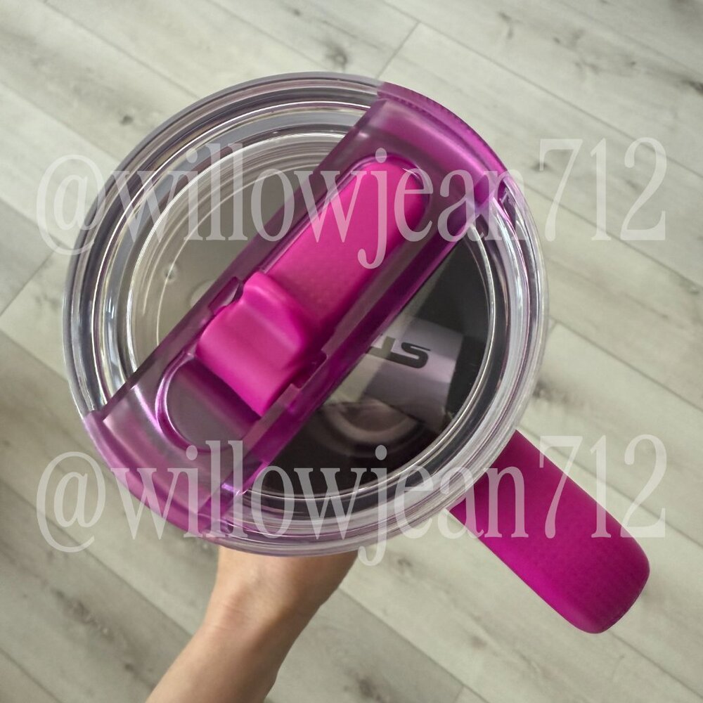 "Vivid Violet Fade" Stanley Protour Tumbler 40oz. Hot Pink Stanley - Picture 4 of 6